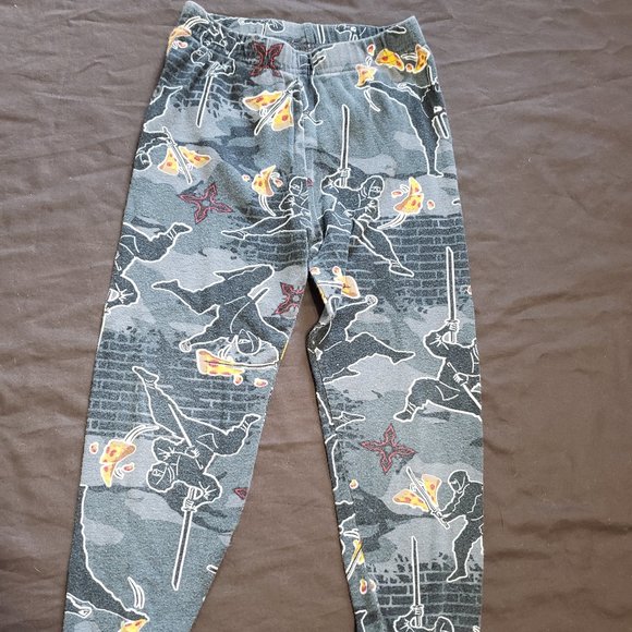 Pizza Ninja Warrior Pajama 2 Piece Set 100% Cotton Children's Place Size 5 - Picture 4 of 7